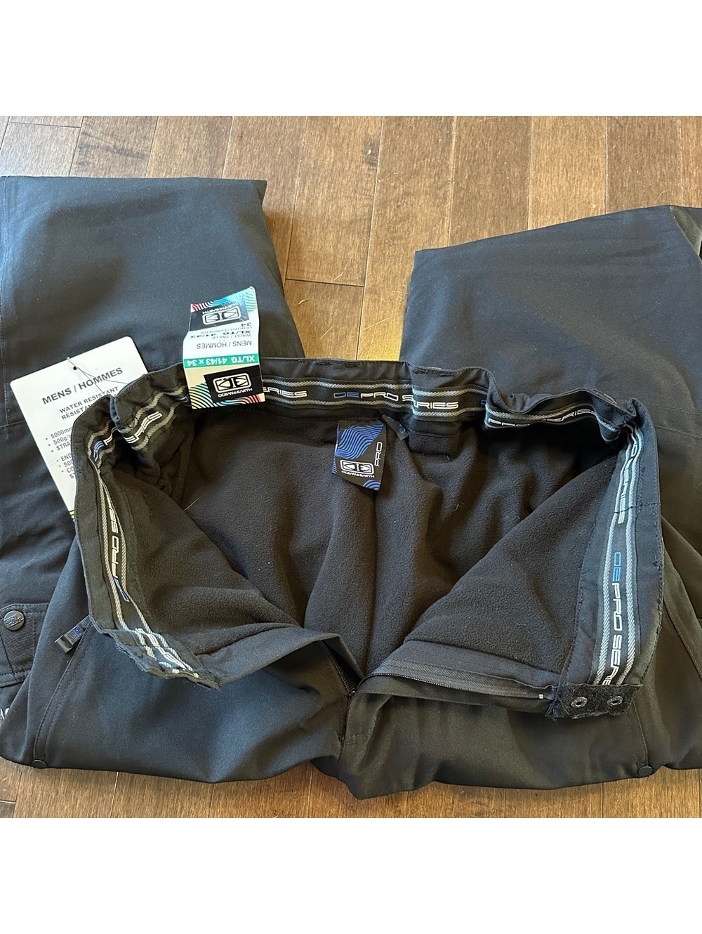 Men’s Ocean & Earth Water Resistant Ski Snow Pants Black Size XL 41/43 - Picture 15 of 15
